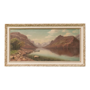 Early 20th Century Signed Landscape Antique Oil Painting