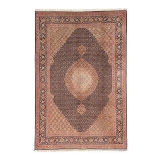 Mid 20th Century Vintage Persian Mahi Tabriz Rug - 06'08 X 10'00 For Sale