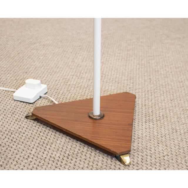 Italian Floor Lamp in Brass and Teak from van Doorn Culemborg, 1950s For Sale - Image 10 of 11