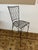 Wrought Iron Bar Stools With Cushions, Set of Three For Sale In San Francisco - Image 6 of 12