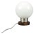 Mid-Century Czech Opaline Glass Globe Table Lamp by Pokrok Žilina, 1960s For Sale - Image 9 of 9