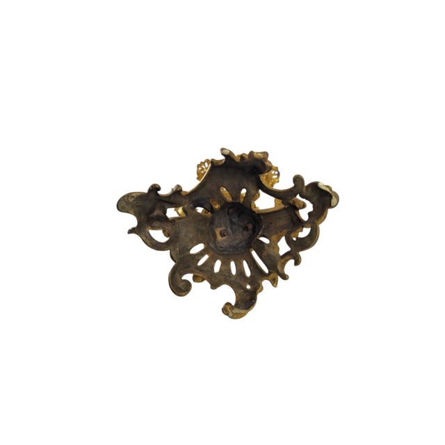 Gold Rococo Gilt Bronze and Brass 5-Light Candelabras with Putti, Set of 2 For Sale - Image 8 of 10