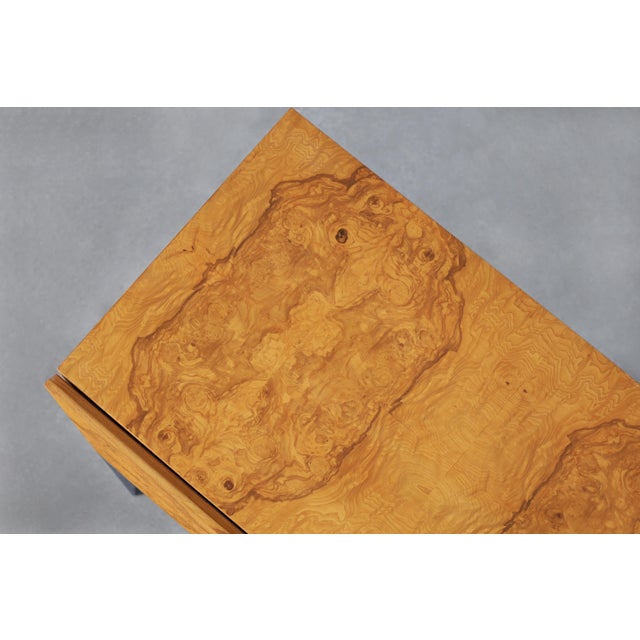 Vintage Burl Wood and Chrome Credenza by Milo Baughman for Thayer Coggin For Sale - Image 12 of 13