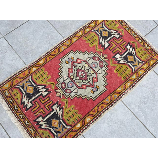 1950s Handmade wool and cotton rug in Turkish Anatolian Carpet, Vintage Area Rug, Turkish Vintage Anatolian Rug, Handmade...