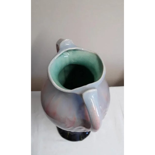 Antique Art Nouveau Vase in Ceramic with Colored Glaze, 1890s For Sale - Image 3 of 6