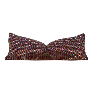 Long Vintage Mayan Brocade Yolotli Pillow