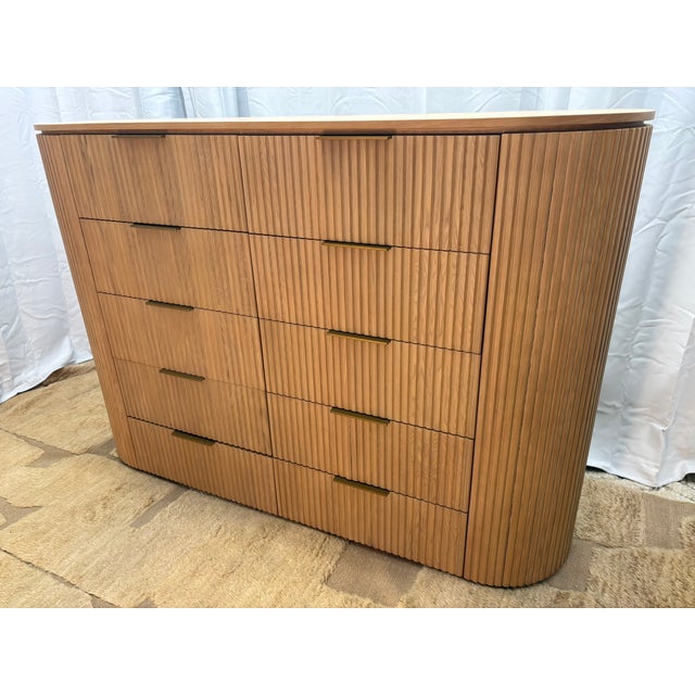 Rh Byron 10-Drawer Dresser - Light Oak For Sale In Columbus - Image 6 of 18