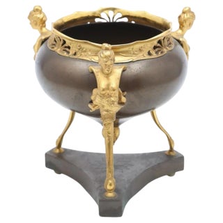 Belle Epoque Centrepiece in Bronze, Early 20th Century For Sale