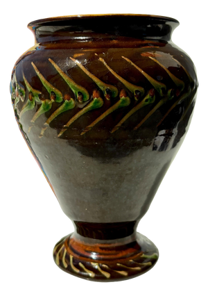 Vase with Slip-Trailed Decoration by Nils Kähler, 1930s