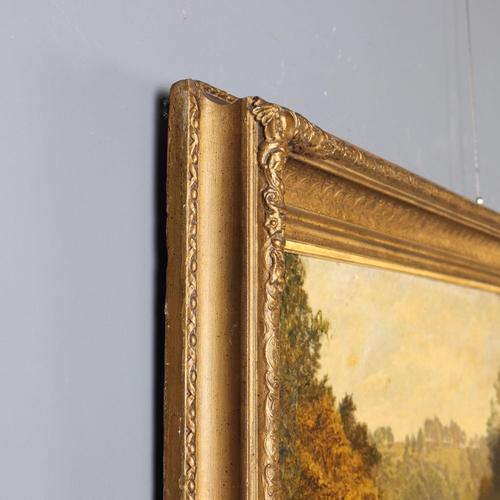 Wooden Landscape, 19th Century, Oil on Canvas, Framed For Sale - Image 11 of 13
