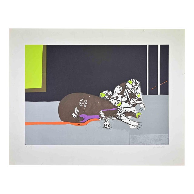 Mariano Villalta, Untitled, Lithograph, 1970s For Sale
