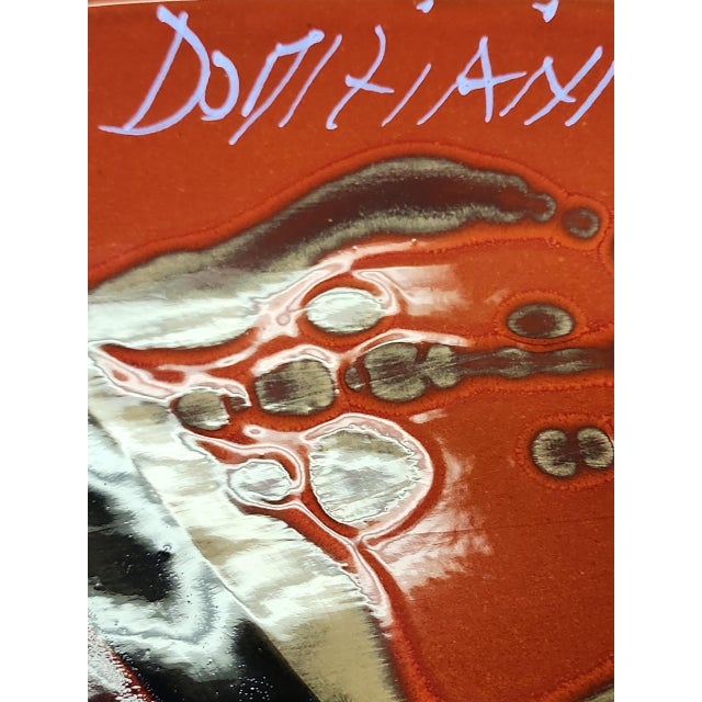 Vintage Roberto Domiziani Italian Studio Pottery Oval Tray For Sale In Atlanta - Image 6 of 6