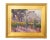 Mid 20th Century Silvio Silvestri, Listed Artist Farm Barn & Grapevines Landscape Oil Painting Including the Antiqued Gold Wood Frame For Sale - Image 5 of 12