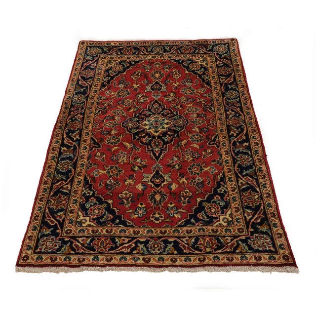 Keshan rug | Knot density: 100,000 – 300,000 knots/m² | Material: High-quality sheep's wool and cotton | Size: 152 x 90 cm...