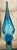 Mid-Century Modern Mid Century Modern Turquoise/Blue Glass Tall Vase With Stopper For Sale - Image 3 of 3