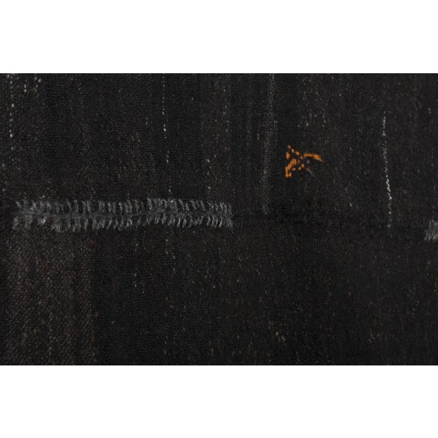 Coffee 1970s Vintage Nomadic Goat Hair Kilim Rug 7'8" X 11'8" For Sale - Image 8 of 12