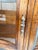 1980s American of Martinsville Lighted Oak China Cabinet / Display Hutch With Glass Shelves For Sale - Image 9 of 14