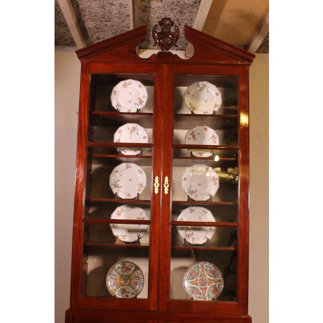 Antique George III Mahogany Library For Sale - Image 3 of 16