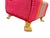 Red Hollywood Regency Style Upholstered Slipper Chair For Sale - Image 8 of 10