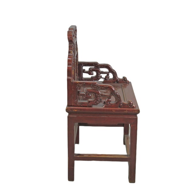 Pair Antique Chinese Taishi Chairs 2 For Sale - Image 10 of 12