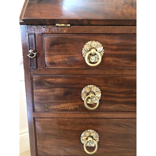 Antique George III Mahogany Bureau For Sale - Image 13 of 15