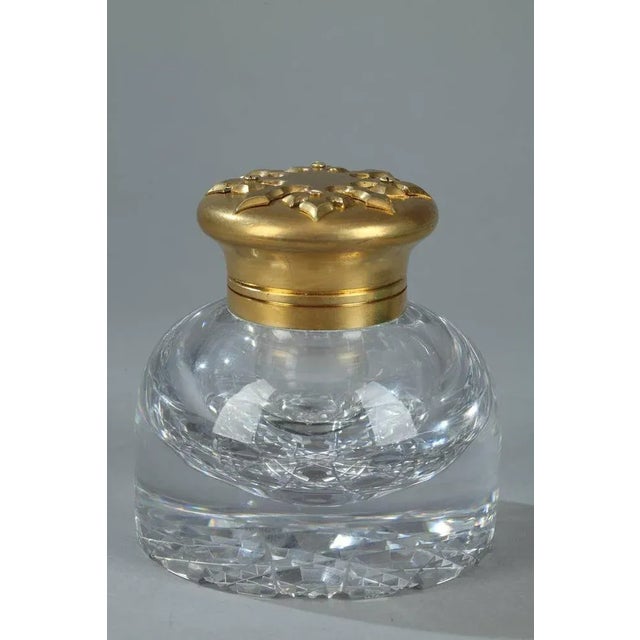 19th Century Malachite and Gilt Bronze Inkwell For Sale - Image 3 of 10