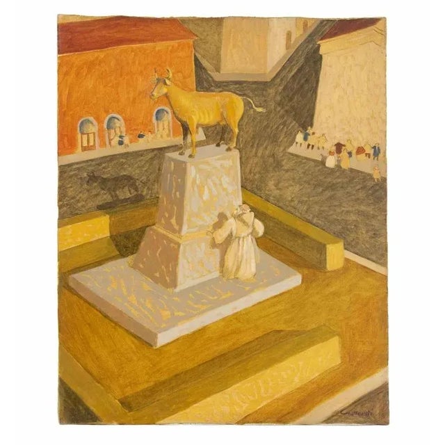 Oil on canvas realized by Alberto Gallerati (b. 1945) in 1970s. Hand signed. Very good condition. This piece is attributed...