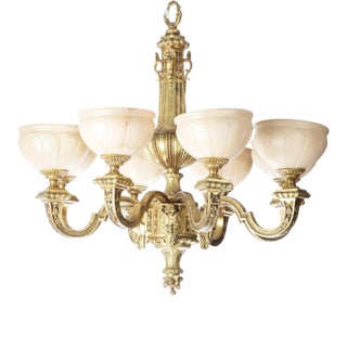 Late 19th Century Gilt-Bronze Chandelier For Sale