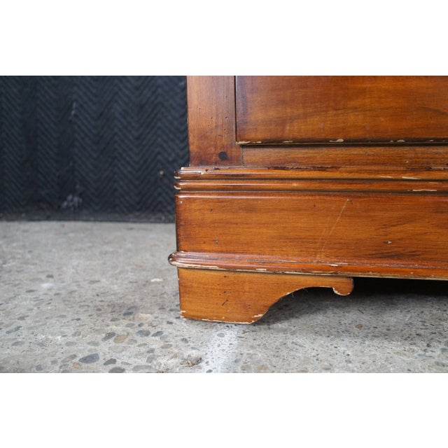 2 Vintage Lexington French Louis Philippe Cherry Nightstands Bedside Table Pair For Sale - Image 12 of 12