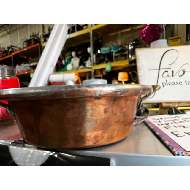 Farmhouse 1970s The Farmhouse Kitchen Copper Pot For Sale - Image 3 of 8
