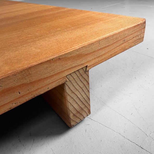 Large Japanese Wooden Manaita Cutting Board or Low Display Table, 1980s For Sale - Image 6 of 14