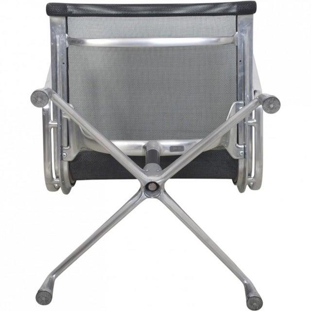 EA-108 Chair in Black Mesh and Aluminium by Charles Eames, 2000s For Sale - Image 15 of 17