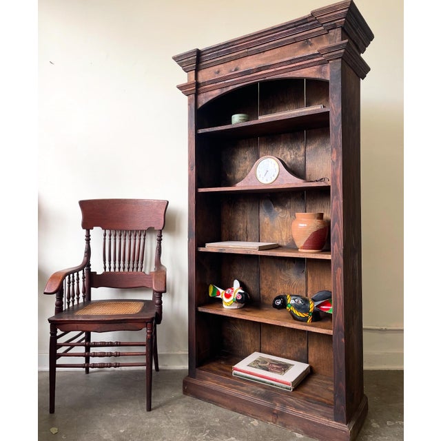 1950s 1950s Primitive Solid Wood Shelving Unit For Sale - Image 5 of 9