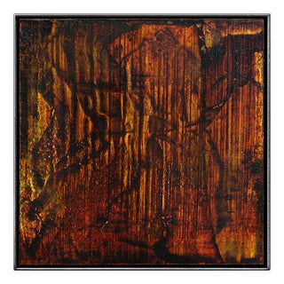 Mats Wieslander, Whispers of the Forest No 2, 2025, Acrylic and Ink on Oxidized Sheet Metal For Sale