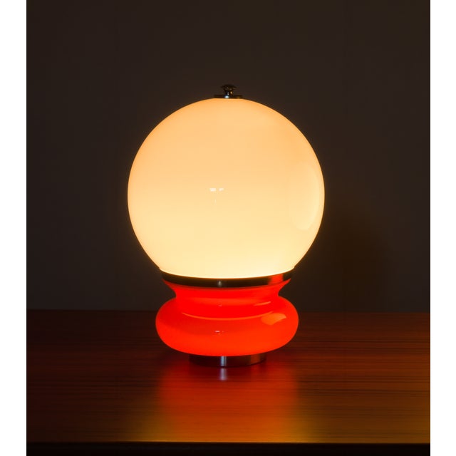 Space Age Italian Murano Glass Table Lamp from AV Mazzega, Italy, 1970s For Sale - Image 12 of 12