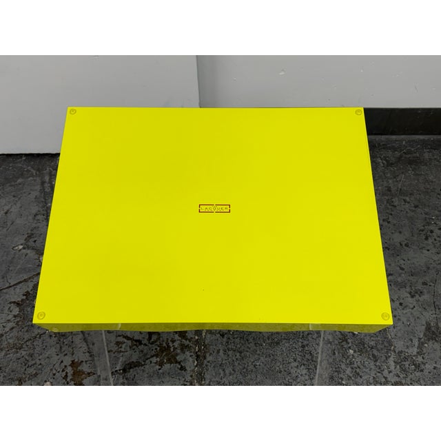 Rita Konig for the Lacquer Company Belles Rives Lime Green Tray, Large For Sale - Image 12 of 12