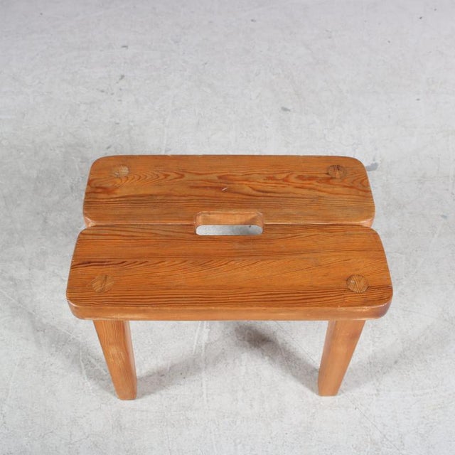 Pine Stools, Sweden, 1940s, Set of 2 For Sale - Image 13 of 14