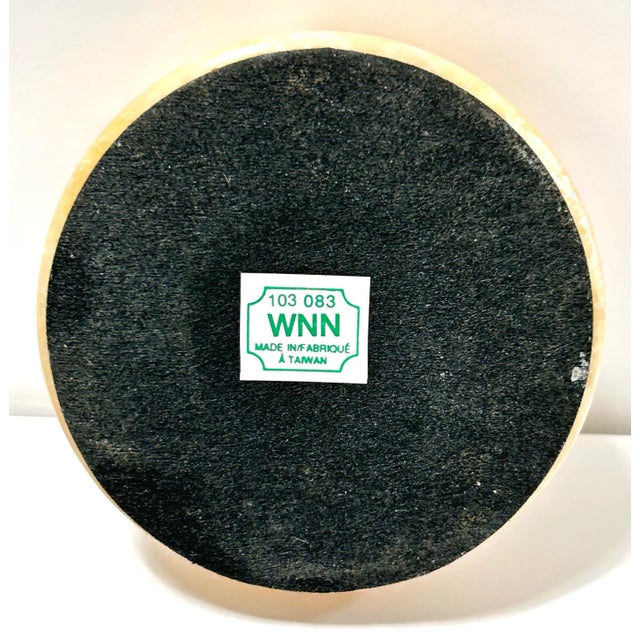 English 1970s Marble Compass Paperweight – Nautical Desk Decor – Vintage Office Object For Sale - Image 3 of 7