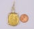 Art Deco Vintage Escudo "Doubloon" 22k Replica Coin & Lab Grown Diamond 14k Gold Pendant For Sale - Image 3 of 7