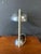 Art deco chrome lamp. Dimensions:16”h x8”w x 12”d. Condition:a few scratches on the shade otherwise great used condition.