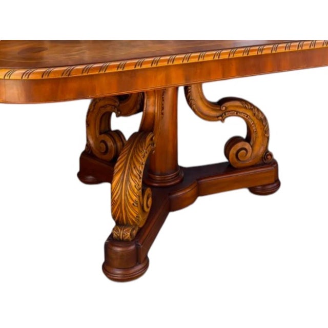 Alfonso Marina Ebanista Italian Neoclassical Mesa De Comedor Cipriani Dining Table For Sale In Los Angeles - Image 6 of 7