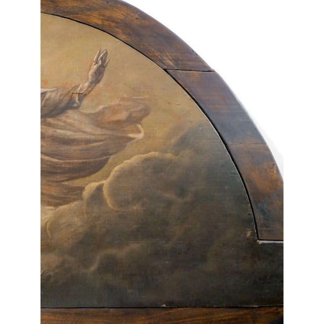 Overdoor Painting of God the Father Trinity, 1800, Oil on Canvas For Sale - Image 7 of 18