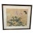 Beautiful Framed East Asian Botanical and Butterfly Painting For Sale