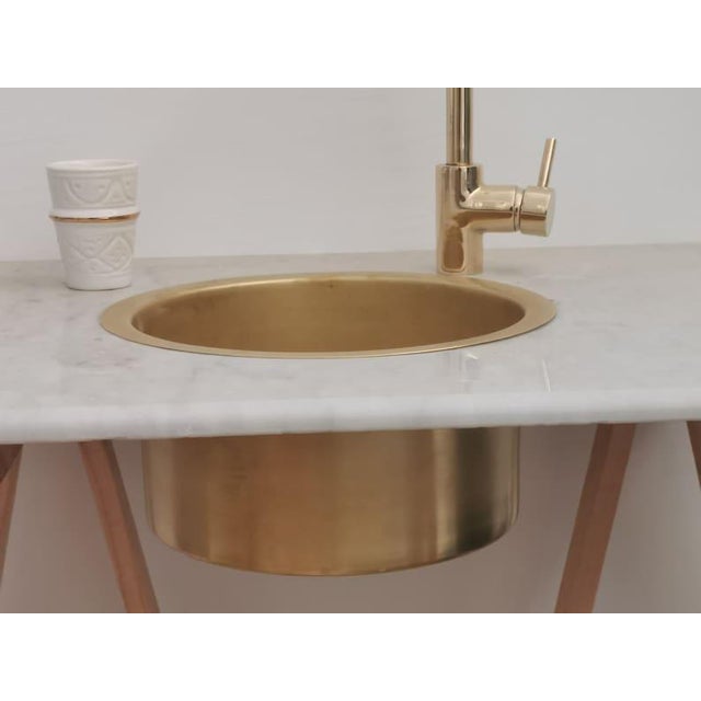 Modern Modern Bar Sink Area Sink, Bathroom Drop in & Undermount Sink For Sale - Image 3 of 6