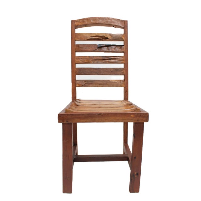 Farmhouse Solid Wood Chairs, Set of 8 For Sale - Image 6 of 11
