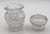 American brilliant period cut glass jar with cover, circa 1896-1915. For cocktail cherries. Hobstar, cane, strawberry,...