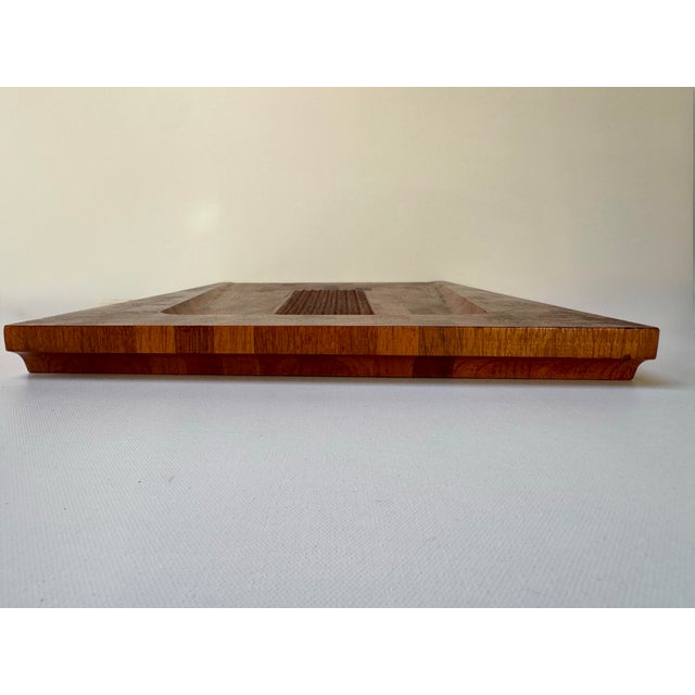 Mid 20th Century Mid 20th Century Danish Modern Digsmed End-Grain Teak Board, Denmark For Sale - Image 5 of 9