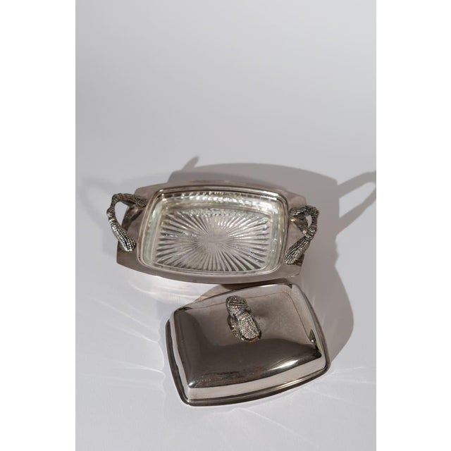 Silver Vintage Silver Tassel Butter Dish For Sale - Image 8 of 10