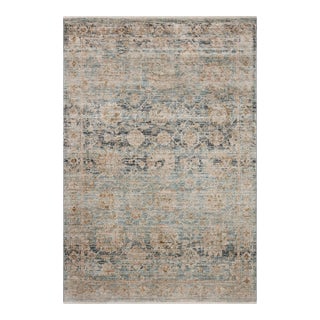 Jean Stoffer x Loloi Katherine Ocean / Coral 11'-6" x 15'-7" Area Rug For Sale