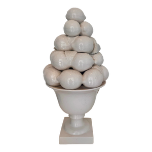 Vintage Portuguese Ceramic Lemon Tree Topiary Sculpture for Great City Traders San Francisco
